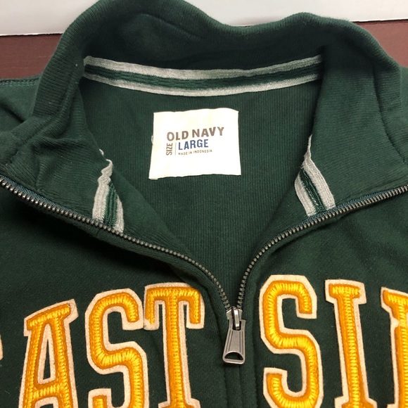 Old Navy Eastside Rebels Full Zip Hoodie Green - Picture 3 of 3